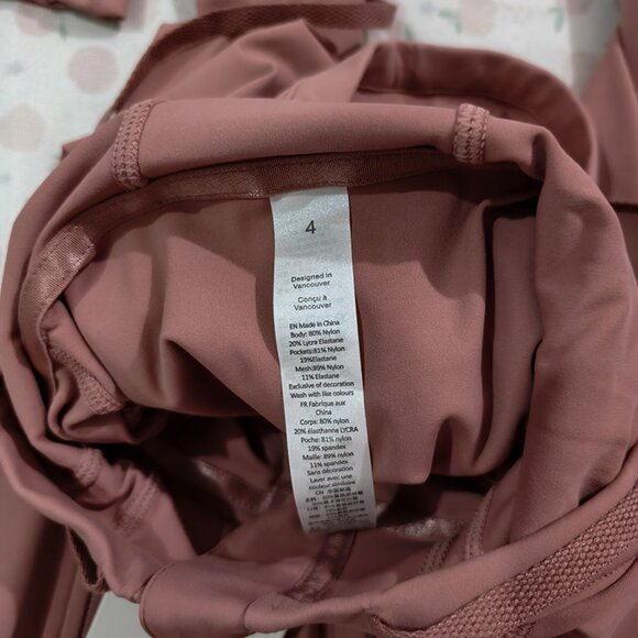 Lululemon Hooded Soft Pink Yoga Zip-Up Jacket - Picture 7 of 7